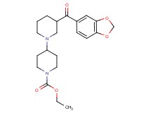 ethyl 3-(1,3-benzodioxol-5-ylcarbonyl)-1,4'-bipiperidine-1'-carboxylate