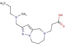 3-[2-{[methyl(propyl)amino]methyl}-7,8-dihydro-4H-pyrazolo[1,5-a][1,4]diazepin-5(6H)-yl]propanoic acid