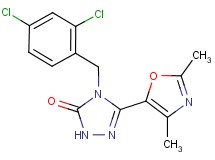 4-(2,4-dichlorobenzyl)-5-(2,4-dimethyl-1,3-oxazol-5-yl)-2,4-dihydro-3H-1,2,4-triazol-3-one