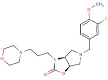 (3aS*,6aR*)-5-(3-fluoro-4-methoxybenzyl)-3-(3-morpholin-4-ylpropyl)hexahydro-2H-pyrrolo[3,4-d][1,3]oxazol-2-one