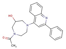 1-acetyl-4-(2-phenyl-4-quinolinyl)-1,4-diazepan-6-ol