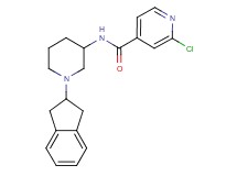 2-chloro-N-[1-(2,3-dihydro-1H-inden-2-yl)-3-piperidinyl]isonicotinamide