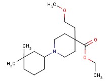 ethyl 1-(3,3-dimethylcyclohexyl)-4-(2-methoxyethyl)-4-piperidinecarboxylate