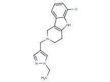 6-chloro-2-[(1-ethyl-1H-pyrazol-4-yl)methyl]-2,3,4,5-tetrahydro-1H-pyrido[4,3-b]indole
