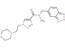 N-(2,1,3-benzoxadiazol-5-ylmethyl)-N-methyl-1-[2-(4-morpholinyl)ethyl]-1H-1,2,3-triazole-4-carboxamide