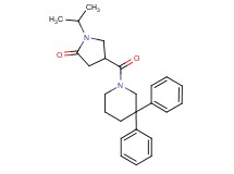4-[(3,3-diphenylpiperidin-1-yl)carbonyl]-1-isopropylpyrrolidin-2-one