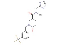 N-(1H-imidazol-2-ylmethyl)-N-methyl-6-oxo-1-[3-(trifluoromethyl)benzyl]-3-piperidinecarboxamide