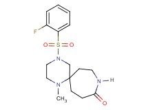 4-[(2-fluorophenyl)sulfonyl]-1-methyl-1,4,9-triazaspiro[5.6]dodecan-10-one