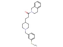 2-(3-{1-[3-(methylthio)benzyl]-4-piperidinyl}propanoyl)-1,2,3,4-tetrahydroisoquinoline