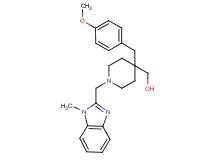 {4-(4-methoxybenzyl)-1-[(1-methyl-1H-benzimidazol-2-yl)methyl]-4-piperidinyl}methanol