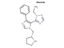 1-ethyl-5-{4-phenyl-1-[(2R)-2-pyrrolidinylmethyl]-1H-imidazol-5-yl}-1H-1,2,4-triazole hydrochloride