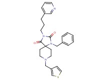 1-benzyl-3-[3-(3-pyridinyl)propyl]-8-(3-thienylmethyl)-1,3,8-triazaspiro[4.5]decane-2,4-dione