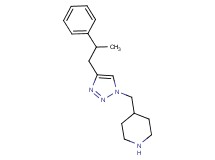 4-{[4-(2-phenylpropyl)-1H-1,2,3-triazol-1-yl]methyl}piperidine hydrochloride