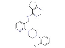 N-({2-[4-(2-methylphenyl)piperazin-1-yl]pyridin-3-yl}methyl)-6,7-dihydro-5H-cyclopenta[d]pyrimidin-4-amine