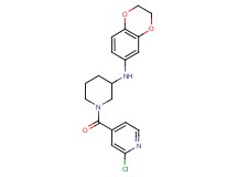 1-(2-chloroisonicotinoyl)-N-(2,3-dihydro-1,4-benzodioxin-6-yl)-3-piperidinamine