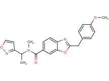 N-[1-(3-isoxazolyl)ethyl]-2-(4-methoxybenzyl)-N-methyl-1,3-benzoxazole-6-carboxamide
