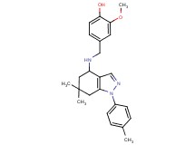 4-({[6,6-dimethyl-1-(4-methylphenyl)-4,5,6,7-tetrahydro-1H-indazol-4-yl]amino}methyl)-2-methoxyphenol