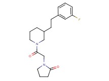 1-(2-{3-[2-(3-fluorophenyl)ethyl]-1-piperidinyl}-2-oxoethyl)-2-pyrrolidinone