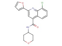 8-chloro-2-(2-furyl)-N-(tetrahydro-2H-pyran-4-yl)-4-quinolinecarboxamide