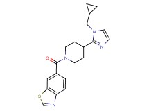 6-({4-[1-(cyclopropylmethyl)-1H-imidazol-2-yl]piperidin-1-yl}carbonyl)-1,3-benzothiazole