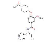 4-[(1-acetyl-4-piperidinyl)oxy]-3-methoxy-N-[1-(4-pyridinyl)propyl]benzamide