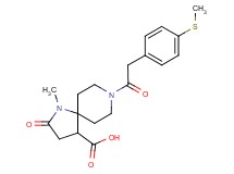 1-methyl-8-{[4-(methylthio)phenyl]acetyl}-2-oxo-1,8-diazaspiro[4.5]decane-4-carboxylic acid