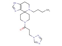 5-butyl-1'-[3-(1H-1,2,4-triazol-1-yl)propanoyl]-1,5,6,7-tetrahydrospiro[imidazo[4,5-c]pyridine-4,4'-piperidine]