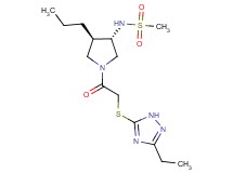 N-((3S*,4R*)-1-{[(3-ethyl-1H-1,2,4-triazol-5-yl)thio]acetyl}-4-propyl-3-pyrrolidinyl)methanesulfonamide