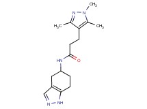 N-(4,5,6,7-tetrahydro-1H-indazol-5-yl)-3-(1,3,5-trimethyl-1H-pyrazol-4-yl)propanamide