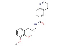 N-[(8-methoxy-3,4-dihydro-2H-chromen-3-yl)methyl]quinoline-6-carboxamide