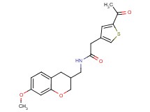 2-(5-acetyl-3-thienyl)-N-[(7-methoxy-3,4-dihydro-2H-chromen-3-yl)methyl]acetamide