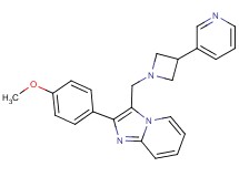 2-(4-methoxyphenyl)-3-{[3-(3-pyridinyl)-1-azetidinyl]methyl}imidazo[1,2-a]pyridine