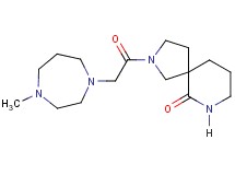2-[(4-methyl-1,4-diazepan-1-yl)acetyl]-2,7-diazaspiro[4.5]decan-6-one