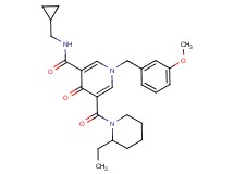 N-(cyclopropylmethyl)-5-[(2-ethyl-1-piperidinyl)carbonyl]-1-(3-methoxybenzyl)-4-oxo-1,4-dihydro-3-pyridinecarboxamide
