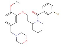 4-(3-{2-[1-(3-fluorobenzoyl)-2-piperidinyl]ethoxy}-4-methoxybenzyl)morpholine