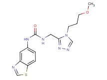 N-1,3-benzothiazol-5-yl-N'-{[4-(3-methoxypropyl)-4H-1,2,4-triazol-3-yl]methyl}urea