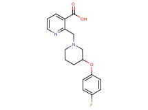 2-{[3-(4-fluorophenoxy)piperidin-1-yl]methyl}nicotinic acid