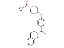 2-(4-{[1-(cyclopropylcarbonyl)-4-piperidinyl]oxy}benzoyl)-1,2,3,4-tetrahydroisoquinoline