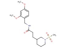 N-(2,4-dimethoxybenzyl)-3-[1-(methylsulfonyl)piperidin-3-yl]propanamide