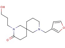 8-(3-furylmethyl)-2-(3-hydroxypropyl)-2,8-diazaspiro[5.5]undecan-3-one
