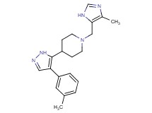 1-[(4-methyl-1H-imidazol-5-yl)methyl]-4-[4-(3-methylphenyl)-1H-pyrazol-5-yl]piperidine
