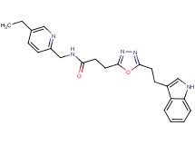 N-[(5-ethyl-2-pyridinyl)methyl]-3-{5-[2-(1H-indol-3-yl)ethyl]-1,3,4-oxadiazol-2-yl}propanamide