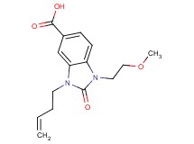 3-but-3-en-1-yl-1-(2-methoxyethyl)-2-oxo-2,3-dihydro-1H-benzimidazole-5-carboxylic acid