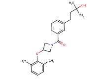 4-(3-{[3-(2,6-dimethylphenoxy)-1-azetidinyl]carbonyl}phenyl)-2-methyl-2-butanol