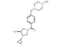 (3R*,4S*)-4-cyclopropyl-1-{4-[(4-methylpiperazin-1-yl)methyl]benzoyl}pyrrolidin-3-amine
