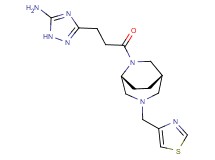 3-{3-oxo-3-[(1S*,5R*)-3-(1,3-thiazol-4-ylmethyl)-3,6-diazabicyclo[3.2.2]non-6-yl]propyl}-1H-1,2,4-triazol-5-amine