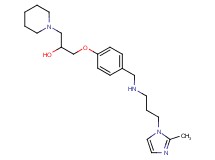 1-[4-({[3-(2-methyl-1H-imidazol-1-yl)propyl]amino}methyl)phenoxy]-3-(1-piperidinyl)-2-propanol