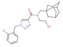N-(1-adamantylmethyl)-1-(2-chlorobenzyl)-N-(2-hydroxyethyl)-1H-1,2,3-triazole-4-carboxamide