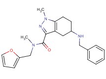 5-(benzylamino)-N-(2-furylmethyl)-N,1-dimethyl-4,5,6,7-tetrahydro-1H-indazole-3-carboxamide