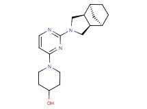 1-{2-[(1R*,2R*,6S*,7S*)-4-azatricyclo[5.2.1.0~2,6~]dec-4-yl]-4-pyrimidinyl}-4-piperidinol